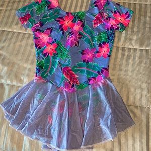 Dance or Figure Skating Outfit Floral worn twice